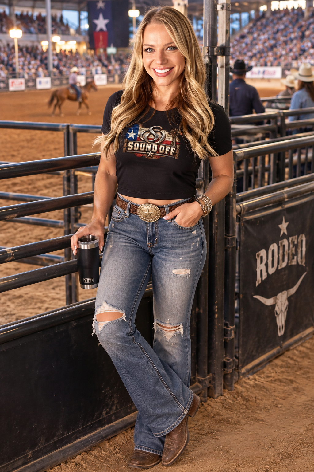 Sound Off Women’s Texas Heritage Crop Tee