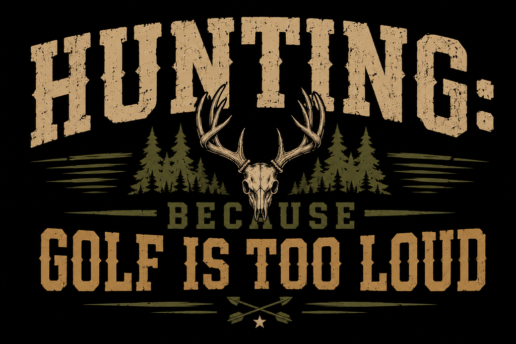Hunting Because Golf Is Too Loud